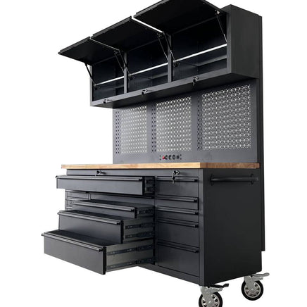 79" Extra Height Mobile Tool Chest and Workbench Combo