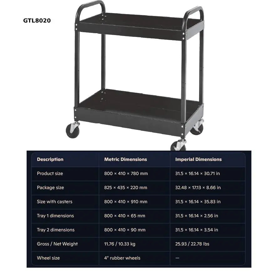 GT80 Steel Tool Trolley Series