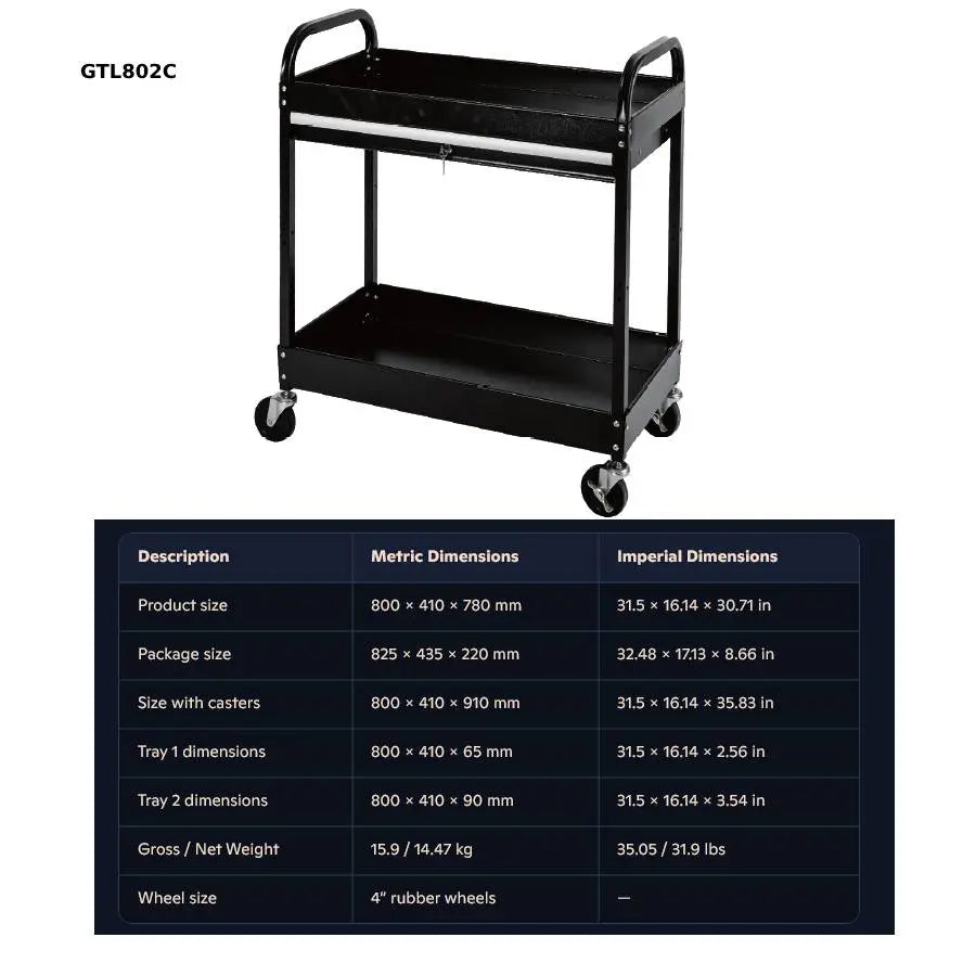 GT80 Steel Tool Trolley Series