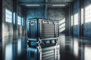 heavy-duty rolling tool chest in a bright, organized modern garage with clean lines