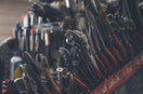 selective focus photography of mechanics tool lot