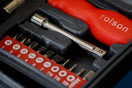 red and black handle tool
