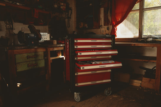 a room with old furniture