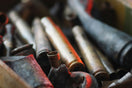 a close-up of a pile of cigarettes