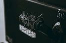 a black box with a metal object in it