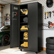 Rolling Metal Storage Locker Cabinet with Lockable Doors - 71