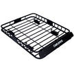 Rooftop Cargo Carrier Basket Motoring Roof Rack,Top Mount Roof Rack 42' black steel