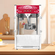 Commercial Popcorn MAKER Machine, 16 Oz Kettle, 1450 W Countertop Popcorn Maker for 80 Cups per Batch, Theater Style Popper with 3-Switch Control Steel Frame Tempered Glass Doors, Red