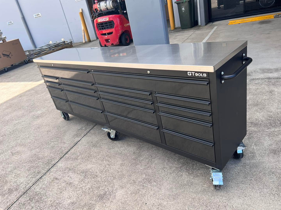 GTools 96" Custom Heavy-Duty Workbench & Tool Cabinet – [PHASE 2: 50% FINAL BALANCE & DELIVERY]