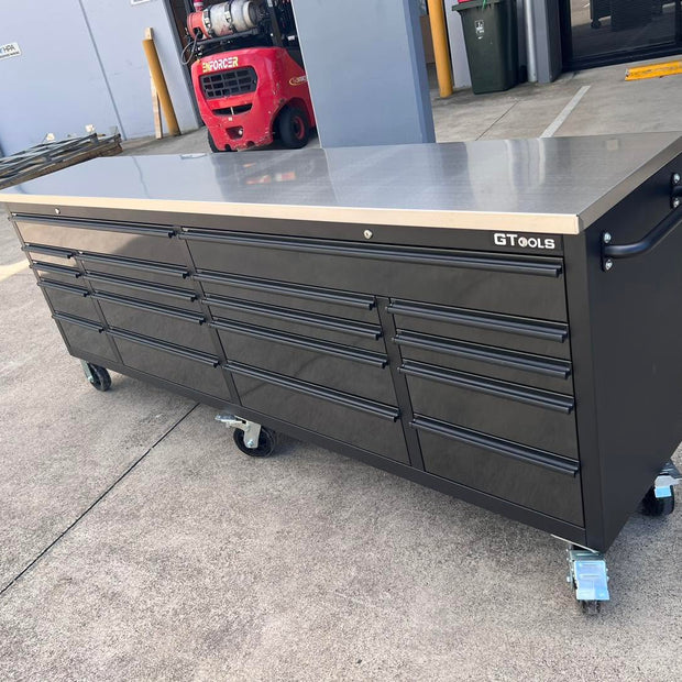 GTools 96" Custom Heavy-Duty Workbench & Tool Cabinet – [PHASE 2: 50% FINAL BALANCE & DELIVERY]