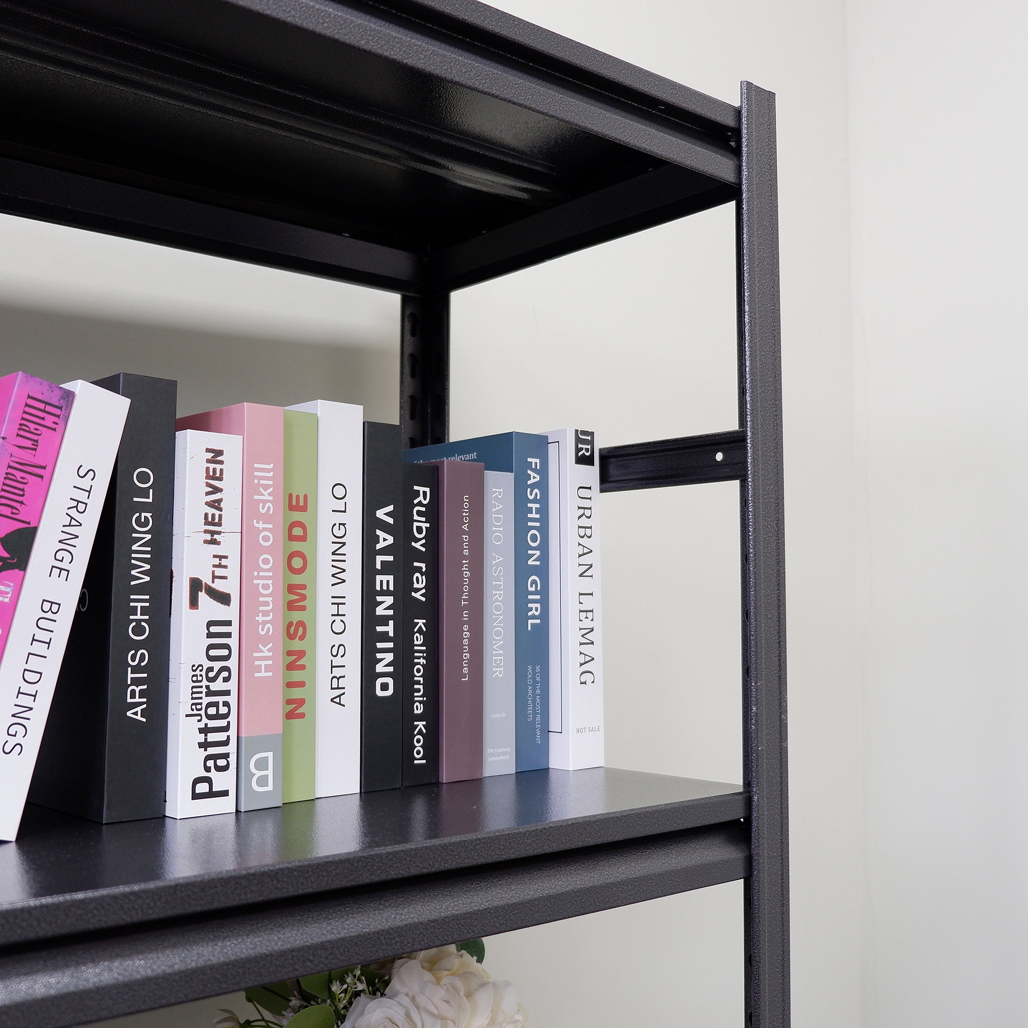 Storage Shelves 5 Tier Heavy Duty Metal Shelving Unit Adjustable Shelving Units and Storage Rack Kitchen Garage Shelf H72 * W35.4 * D15.7