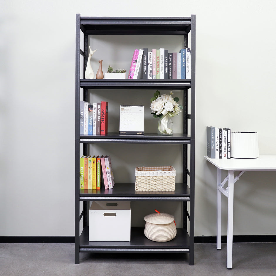 Storage Shelves 5 Tier Heavy Duty Metal Shelving Unit Adjustable Shelving Units and Storage Rack Kitchen Garage Shelf H72 * W35.4 * D15.7