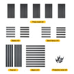 Storage Shelves 5 Tier Heavy Duty Metal Shelving Unit Adjustable Shelving Units and Storage Rack Kitchen Garage Shelf H72 * W35.4 * D15.7