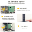 Storage Shelves 5 Tier Heavy Duty Metal Shelving Unit Adjustable Shelving Units and Storage Rack Kitchen Garage Shelf H72 * W35.4 * D15.7