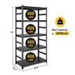 Storage Shelves 5 Tier Heavy Duty Metal Shelving Unit Adjustable Shelving Units and Storage Rack Kitchen Garage Shelf H72 * W35.4 * D15.7