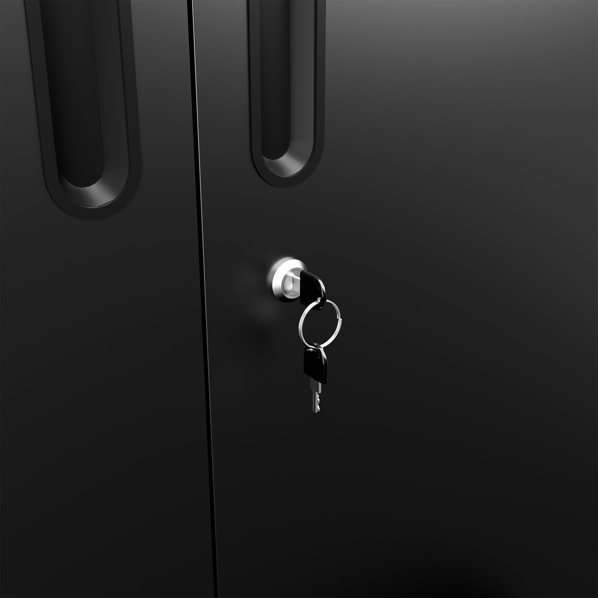 Rolling Metal Storage Locker Cabinet with Lockable Doors - 71