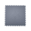 Garage Floor Tiles Interlocking, 8 Pack 20.2 x 20.2 x 0.2 Modular Garage Flooring Tiles, Diamond Plate Slip-Resistant PVC Mats for Workshop,Warehouse,Tool Room, Graphite Gray