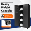 Rolling Metal Storage Locker Cabinet with Lockable Doors - 71