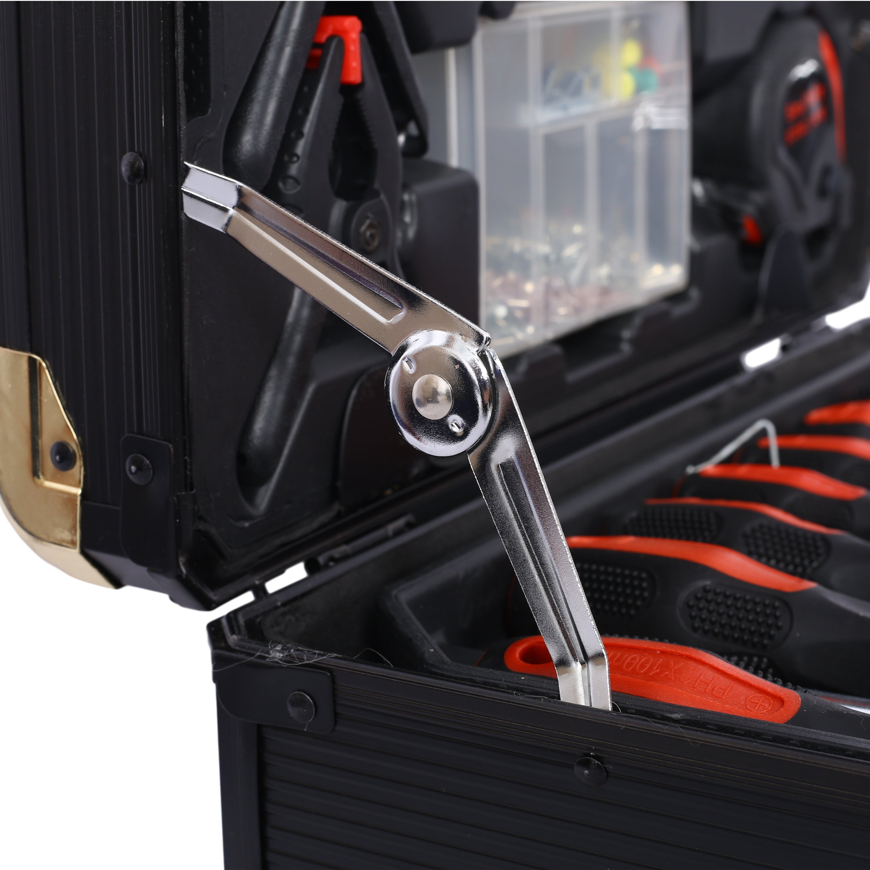899-Piece Master Home Repair Kit with 4-Drawer Rolling Black/Silver Case