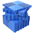25pcs Plastic Garage Floor tiles, 15.6'x15.6' Size, Non-Slip Interlocking Mat, Splicing Drainage, Shower Mat, for Garage, Garden, Kitchen, Detailing shops & Outdoor, Blue