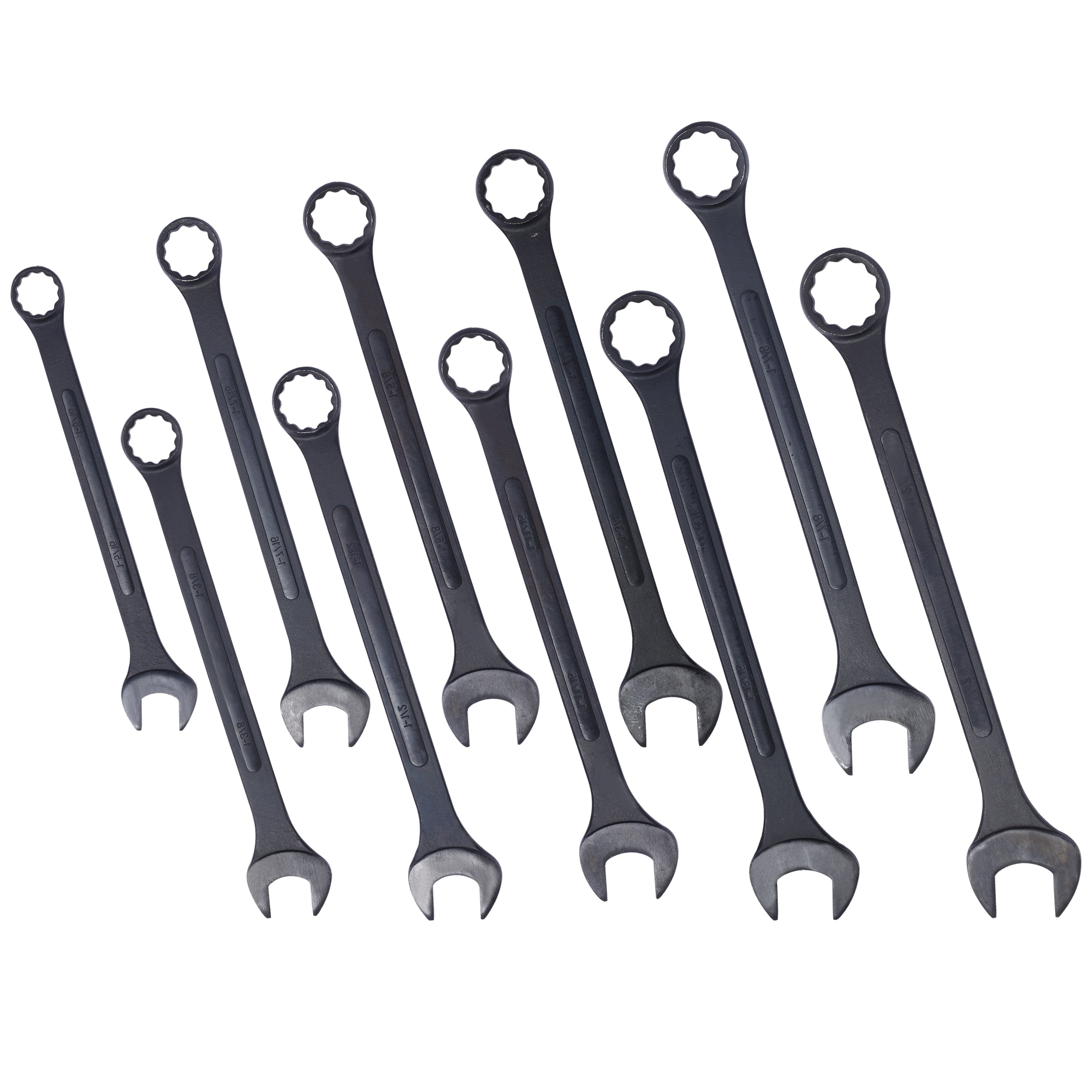 10-Piece Jumbo SAE Combination Wrench Set (1-5/16