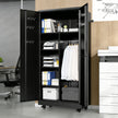 Rolling Metal Storage Locker Cabinet with Lockable Doors - 71