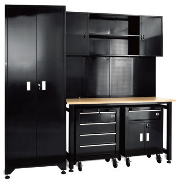 93" Multi Function Workstation with Cabinets GT156