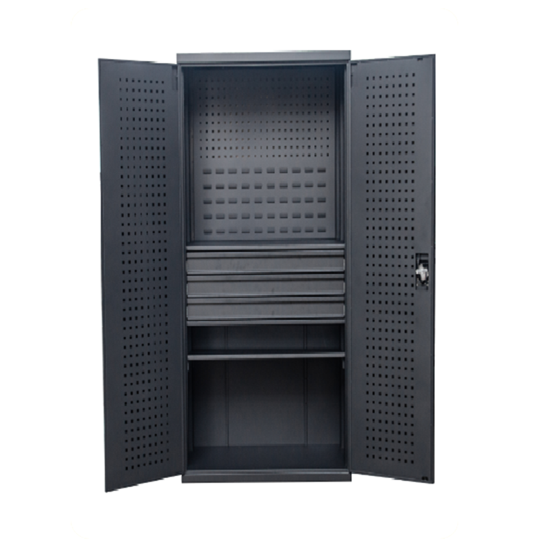 Tall Heavy-Duty Steel Cupboard with Double Lockable Doors GT180