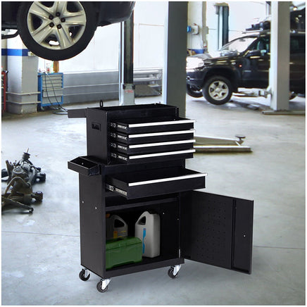 21" Multi-layer Workshop Mobile Steel Toolbox Drawer Cabinet Tool Trolley GT5004