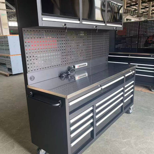 Overhead Pro Special Edition HD 72x79x24 inch Rolling Tool Chest and Workbench