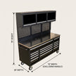 Overhead Pro Special Edition HD 72x79x25 inch Rolling Tool Chest and Workbench