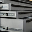 72 inch Rolling Tool Chest with Light & Power Strips, Workbench, Upper Cabinets & Pegboard