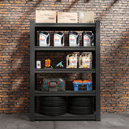 5 Tier Heavy Duty Metal Garage Adjustable Rack Shelving H72 * W47.2 * D23.6