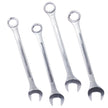 4 PC chrome plated SAE Jumbo Combination Wrench Set Extra Large, storage bag included