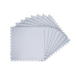 Garage Floor Tiles Interlocking, 8 Pack 20.2 x 20.2 x 0.2 in Interlocking Modular Garage Flooring Tiles, Diamond Plate Slip-Resistant PVC Mats for Workshop,Warehouse,Tool Room, Silver