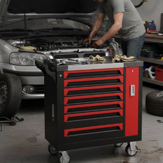 31" 7 Drawer Tool Cart/Chest with Tool Set GT3004B